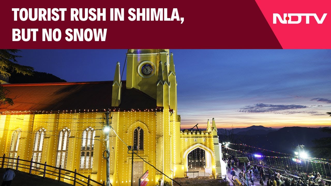 Shimla Experiences Tourist Rush Ahead Of Christmas, Visitors Regret Absence Of Snowfall