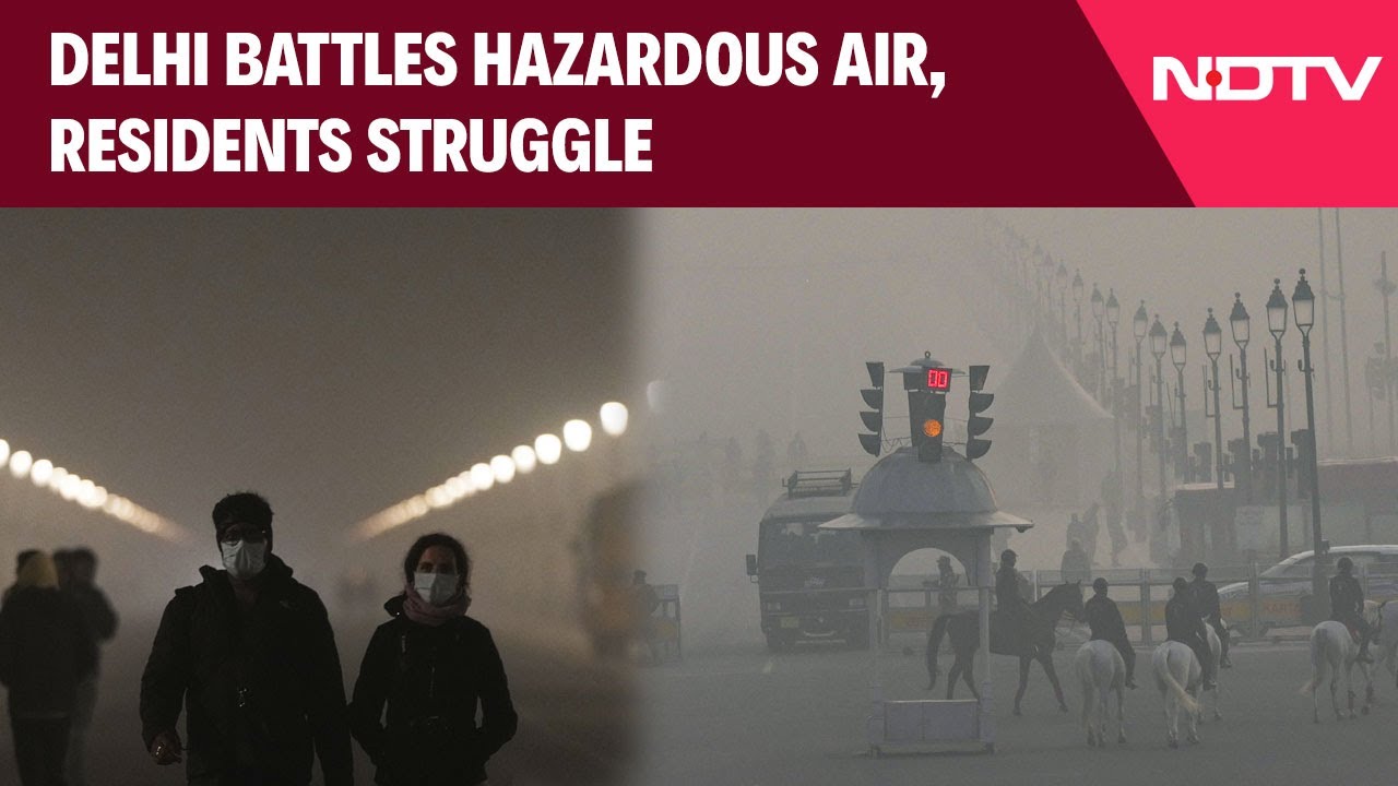 Video: Delhi Battles Hazardous Air, Residents Struggle Amid High Pollution