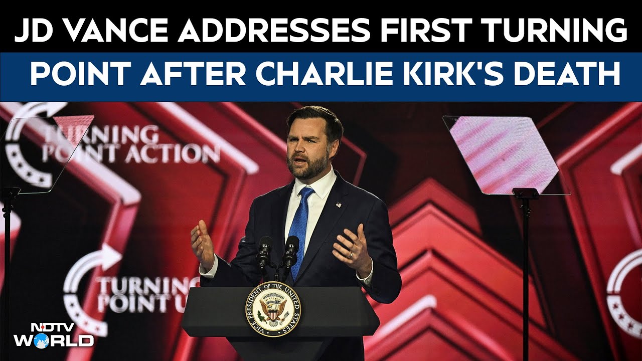 US Vice President JD Vance Addresses First Turning Point Summit After Charlie Kirk's Death