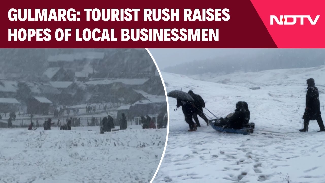 Kashmir Weather | Gulmarg: Fresh Snowfall Thrills Tourists, Local Businesses Hope For A Good Season