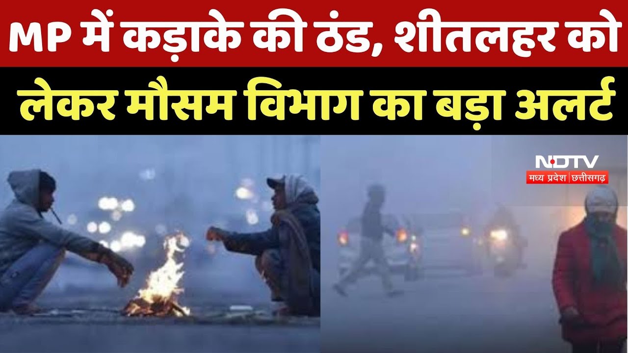 MP Weather News : MP में कड़ाके की ठंड, शीतलहर को लेकर Meteorological Department का Alert जारी