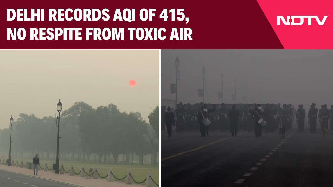 Delhi Pollution | No Respite From Toxic Air As Delhi Records AQI Of 415 On Tuesday Morning