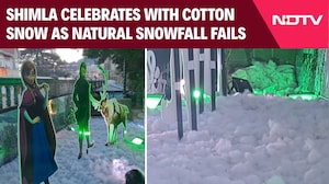 Shimla Weather | Shimla Celebrates Winter With Cotton Snow As Natural Snowfall Fails