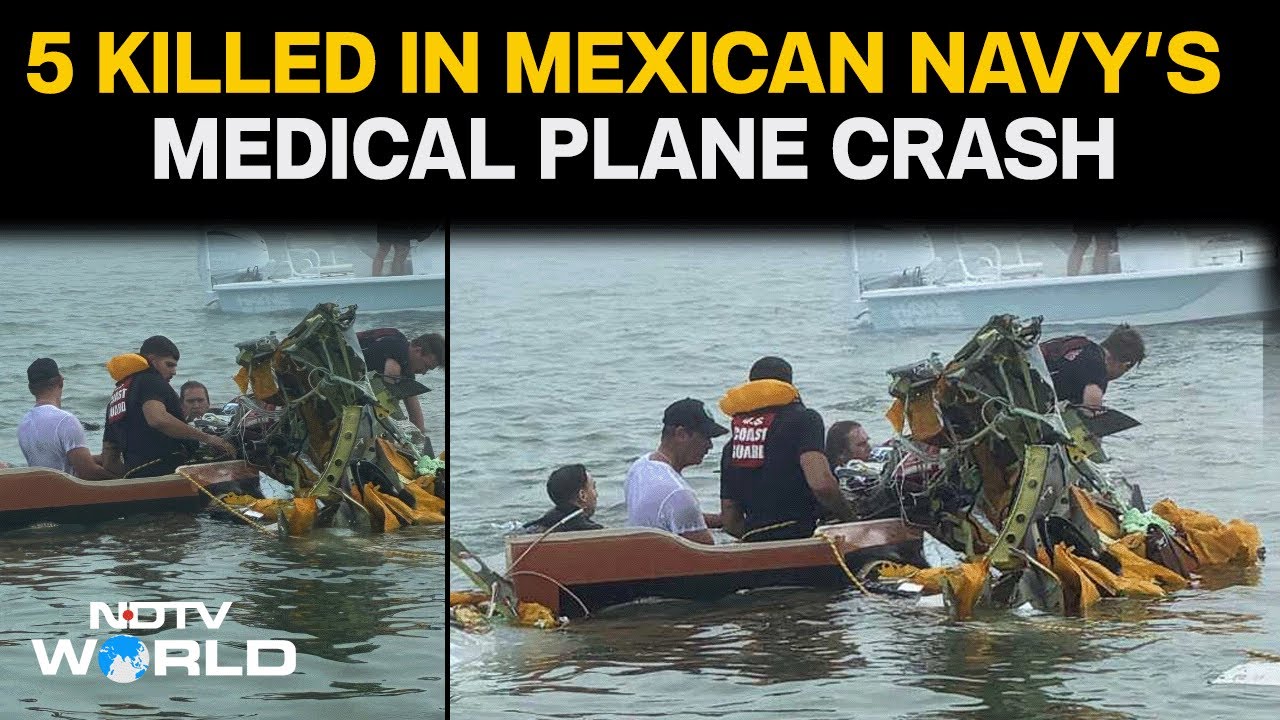 Mexican Navy Crash | Rescuers Search For Survivors After Medical Navy Plane Crashes In Texas
