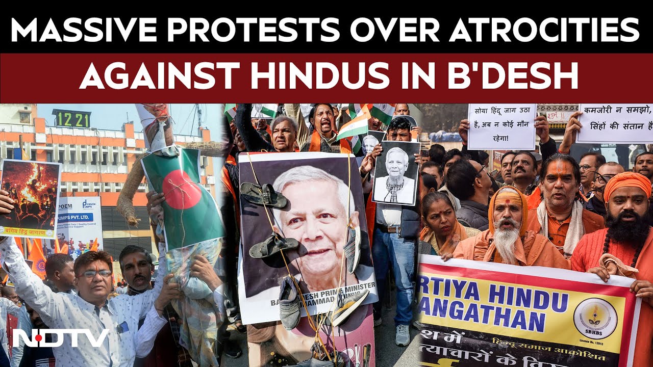 Bangladesh Embassy | Nationwide Protests Over Atrocities Against Hindus In Bangladesh