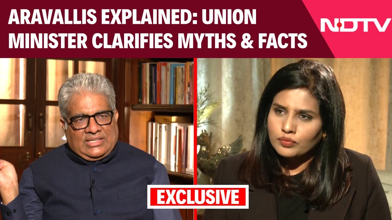 Bhupender Yadav Interview | Aravallis Explained: Union Minister Clarifies Protection, Myths & Facts