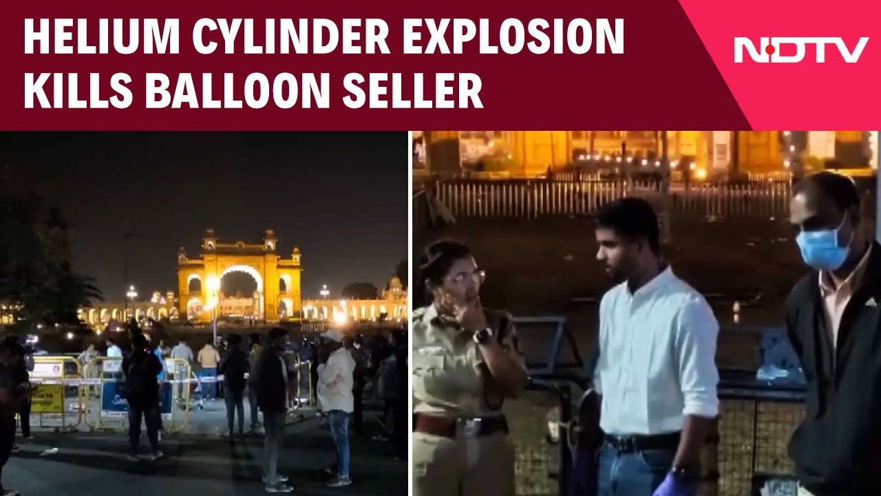Karnataka News | Helium Cylinder Explosion Near Mysore Palace Kills Balloon Seller, Four Injured