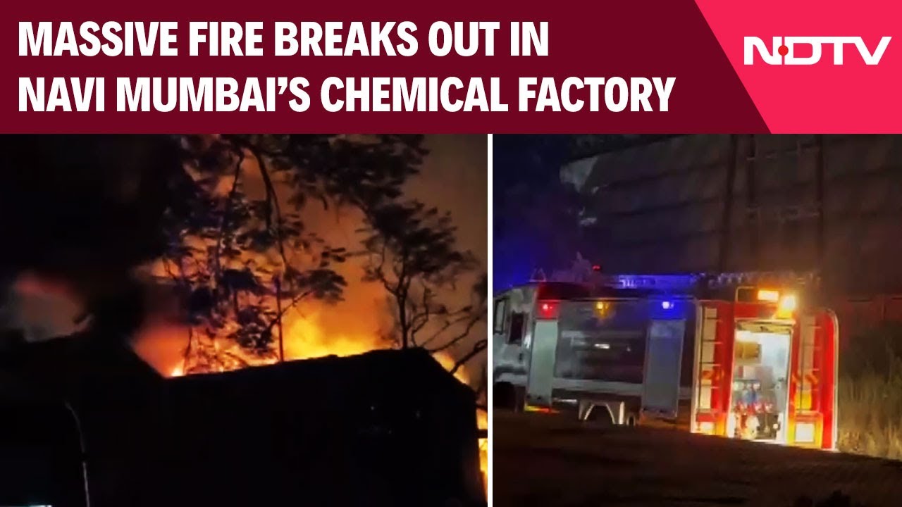 Mumbai News | Massive Fire Breaks Out At Chemical Factory In Navi Mumbai's Taloja MIDC