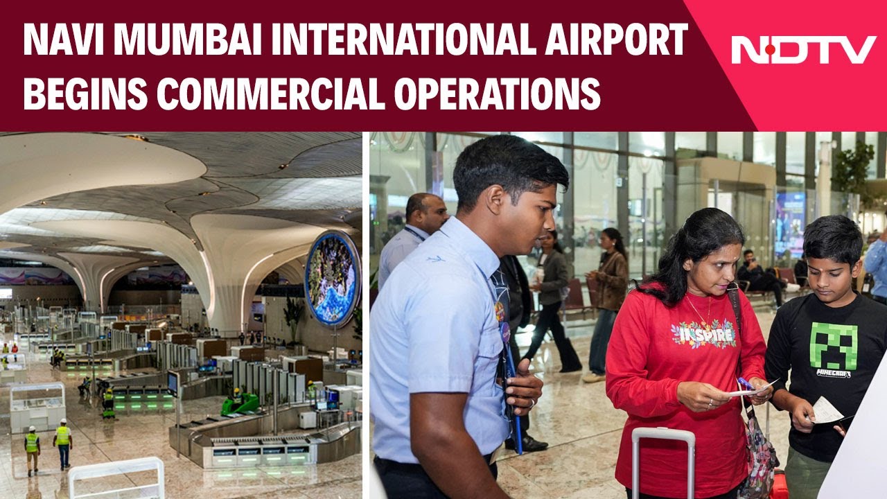 Navi Mumbai International Airport Begins Commercial Operations, First Flight Lands