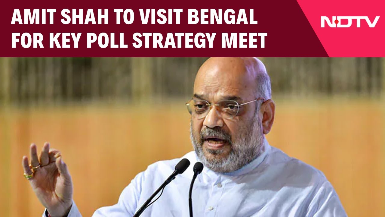 Amit Shah Bengal Visit | Amit Shah Heads To Bengal For Key Poll Strategy Meetings Ahead Of Polls