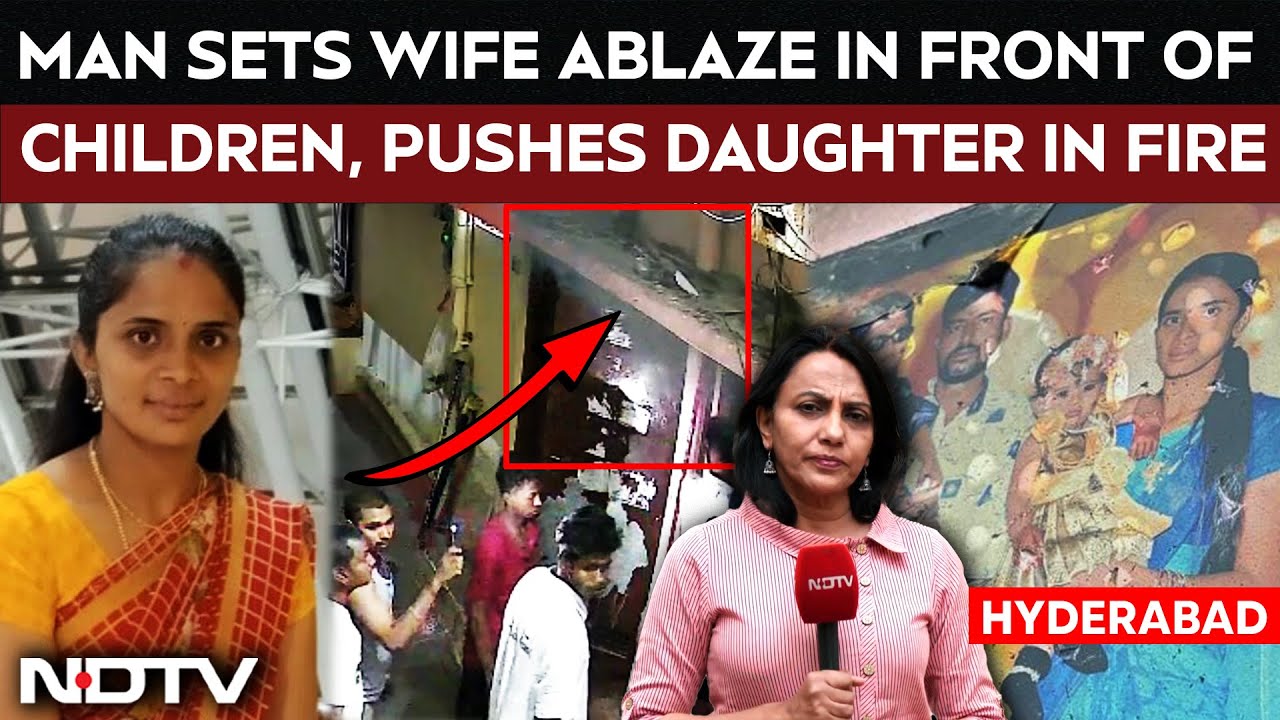 Hyderabad Man Sets Wife Ablaze In Front Of Children, Pushes Daughter In Fire