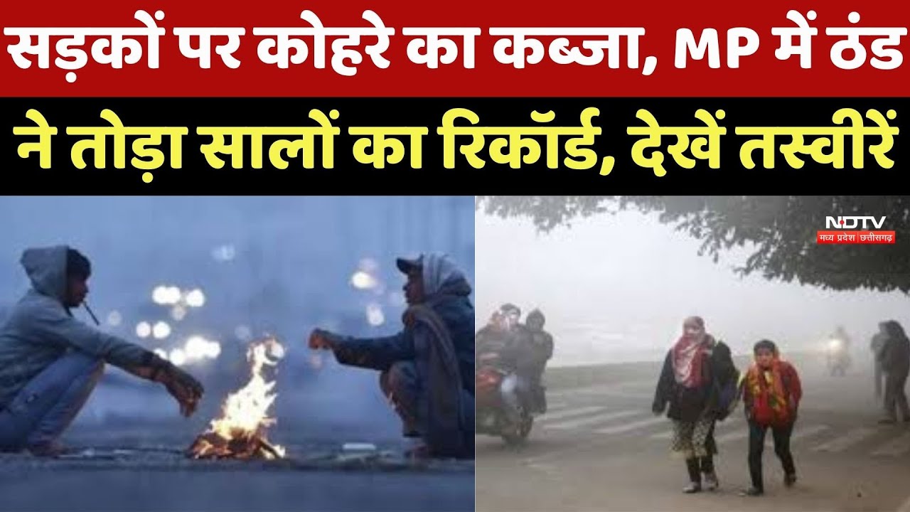MP Weather Update : सड़कों पर कोहरे का कब्जा, MP में ठंड ने तोड़ा सालों का Reacord, देखें तस्वीरें