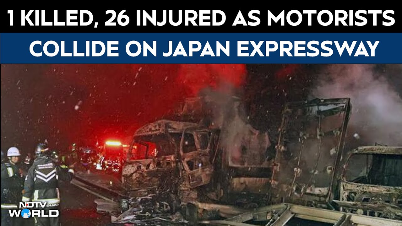 Japan News | 1 Killed, 26 Injured As 50+ Vehicles Pile Up On Snowy Japan Expressway