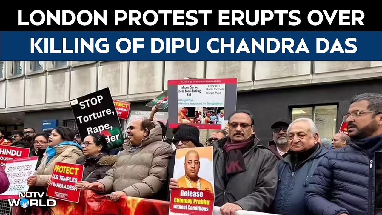 Hindu Lives Matter Echoes In London As Outrage Over Killing Of Dipu Chandra Das Grows | Yunus Govt