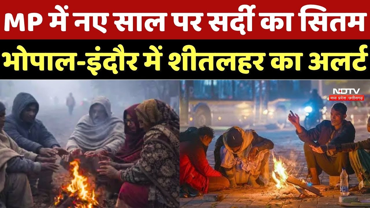 MP Weather News: नए साल पर सर्दी का सितम, Bhopal-Indore में शीतलहर का अलर्ट | MP Winter Update News