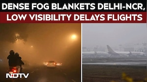 Delhi Weather Today | Visibility Drops As Dense Fog Blankets Delhi-NCR, Orange Alert Issued