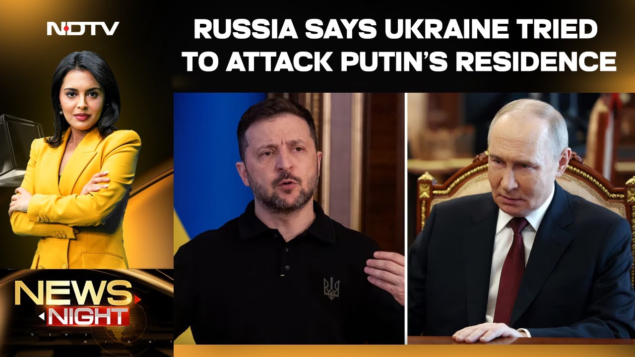 Russia Claims Ukraine Fired Drones At Putin's Home, "Lies," Says Zelensky