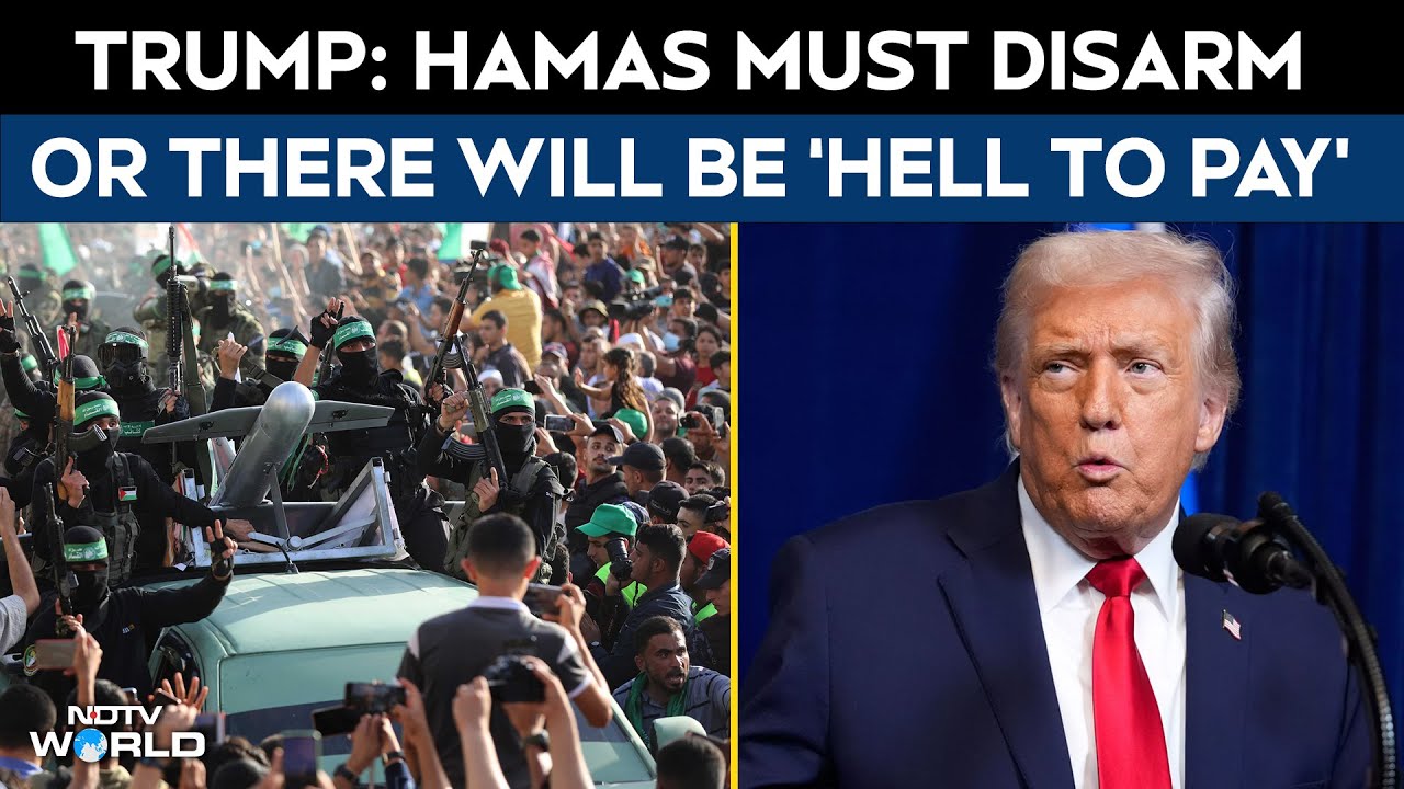 Trump Says Hamas Must Disarm Or There Will Be 'Hell to Pay,' But Adds We Don't Want That'