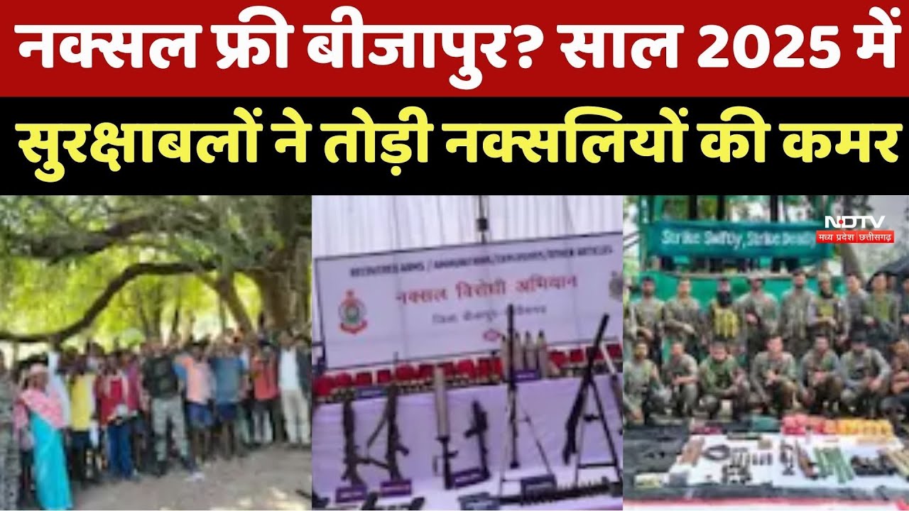 Bijapur Naxal Report 2025: 163 Naxalites ढेर, 263 हथियार बरामद और 12 नए Security Camp स्थापित