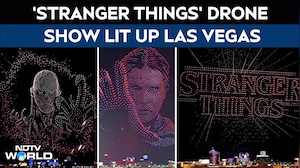 Stranger Things Netflix | 'Stranger Things' Drone Show Lit Up Las Vegas Ahead of Series Finale