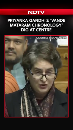 Priyanka Gandhi News | "Understand Real Vande Mataram Chronology": Priyanka Gandhi's Dig At Centre