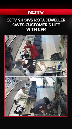 Rajasthan News | On CCTV: Kota Jeweller Saves Customer&rsquo;s Life With CPR After Chest Pain