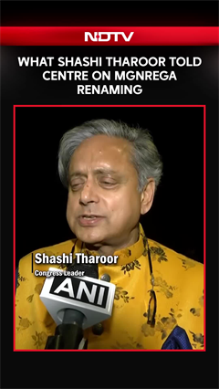 What Shashi Tharoor Told Centre On MGNREGA Renaming