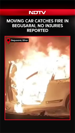 Bihar News | Moving Car Catches Fire In Begusarai, No Injuries Reported