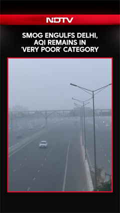 Smog Engulfs Delhi, AQI Remains In 'Very Poor' Category