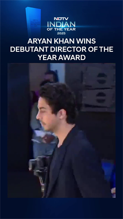 Video: NDTV Indian Of The Year 2025: Aryan Khan Wins Debutant Director Of The Year Award