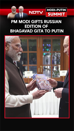 "Inspiration For Millions": PM Modi Gifts Russian Edition Of Bhagavad Gita To Putin