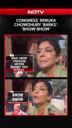 "Bhow Bhow": Congress Leader Renuka Chowdhury 'Barks', Defiant After Dog Remark