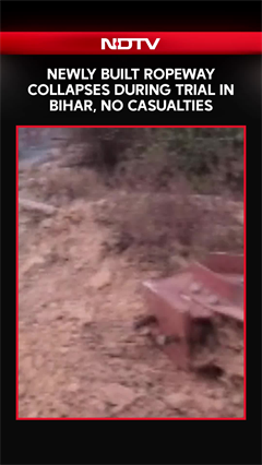 Bihar Bridge Collapse | Newly Built Ropeway Collapses During Trial In Bihar's Rohtas, No Casualties