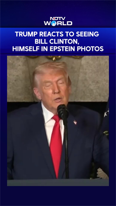 'He's A Big Boy': Trump Reacts To Photos Of Bill Clinton Appearing In Epstein Files