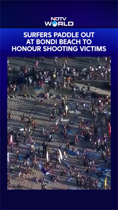 Bondi Beach Shooting News | Surfers Paddle Out At Bondi Beach To Honour Shooting Victims
