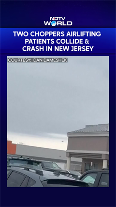 One Dead As 2 Choppers Collide Midair & Spins Before Falling On Ground In New Jersey