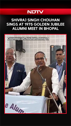 Video: Union Agriculture Minister Shivraj Singh Chouhan Strikes A Nostalgic Chord At Alumni Meet