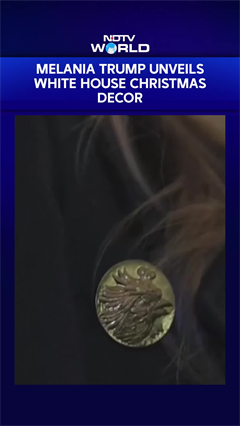 US First Lady Melania Trump Unveils White House Christmas Decor