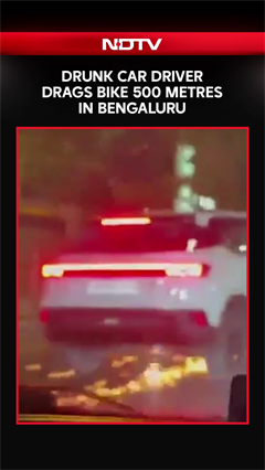 Drunk car Driver Drags Bike 500 Metres in Bengaluru