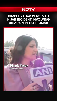 Nitish Kumar News | SP MP Dimple Yadav Reacts to Hijab Incident Involving Bihar CM Nitish Kumar