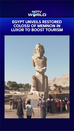 Egypt Unveils Revamp Of Two Colossal Statues Of Prominent Pharaoh In Luxor