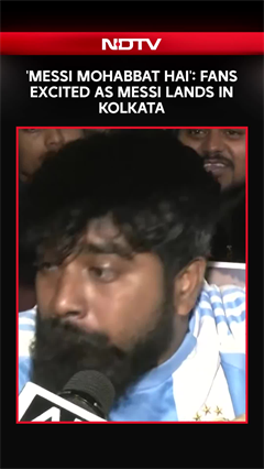 'Messi Mohabbat Hai': Fans Excited As Messi Lands In Kolkata