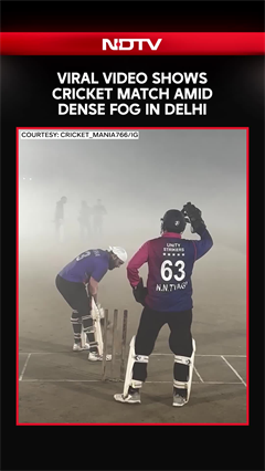 Viral Video Shows Cricket Match Amid Dense Fog In Delhi
