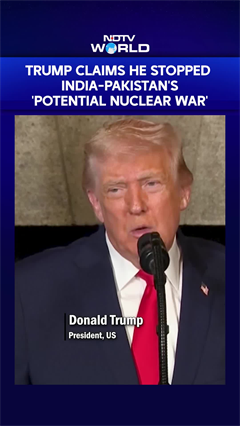 Trump Again Claims He Stopped India-Pakistan's 'Potential Nuclear War'