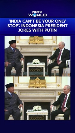 Indonesia President Jokes With Putin: 'India Can&rsquo;t Be Your Only Stop'