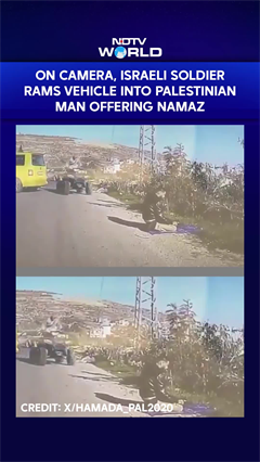 On Camera, Israeli Soldier Rams Vehicle Into Palestinian Man Offering Namaz