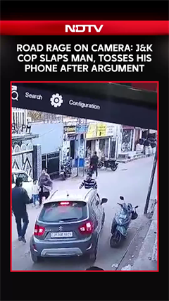 Road Rage On Camera: J&K Cop Slaps Man, Tosses His Phone After Argument
