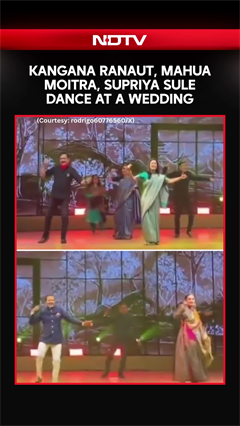Kangana Ranaut, Mahua Moitra, Supriya Sule Dance At Naveen Jindal's Daughter's Wedding