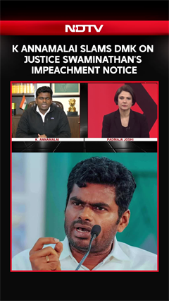 K Annamalai Slams DMK On Justice Swaminathan's Impeachment Notice