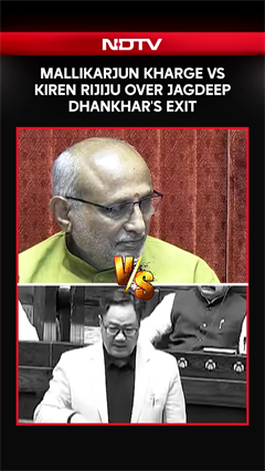 Mallikarjun Kharge vs Kiren Rijiju Over Jagdeep Dhankhar's Exit